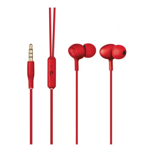 Навушники дротові з мікрофоном, Trust Ziva Red (21952)