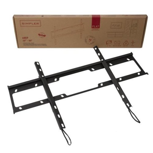 Кріплення настінне ТВ Simpler 68EP, Діагональ 40- 80, Кронштейн фіксований, без можливості нахилу і повороту. Відстань від стіни 29 мм, Кріпильні от