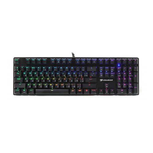 Клавіатура дротова, Cougar VANTAR AX Black,  з підсвічуванням, чорний колір, USB