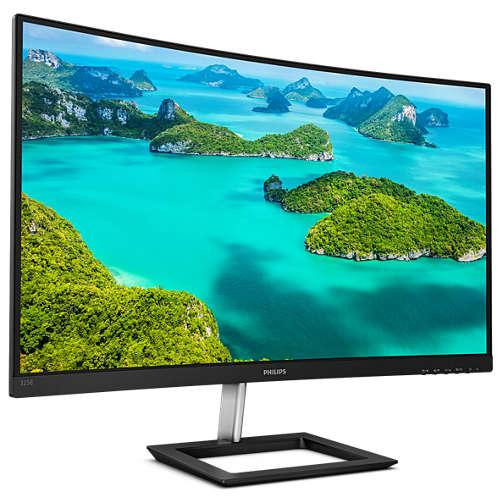 Монітор, Philips E-Line 325E1C (325E1C/00), 31.5, VA, 2560x1440, 75Гц