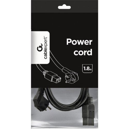 Силовий кабель Cablexpert CEE 7/7-C19, 1.8 м, 3*1,5 мм кв. (PC-186-C19)