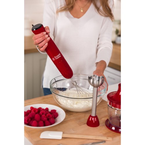 Блендер Russell Hobbs заглибний Desire 500Вт, 2в1, чаша-500мл, червоний