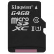 microSDXC карта 64Gb Kingston class10 без адаптера UHS-I R100MB/s (SDCS2/64GBSP)