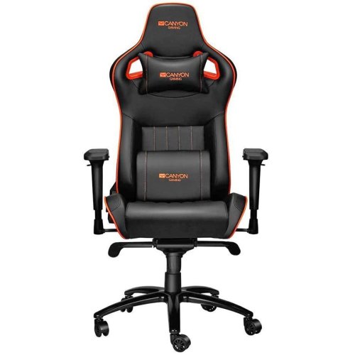 Крісло для геймерів Canyon Corax CND-SGCH5 Чорний-Оранжевий (CND-SGCH5)
