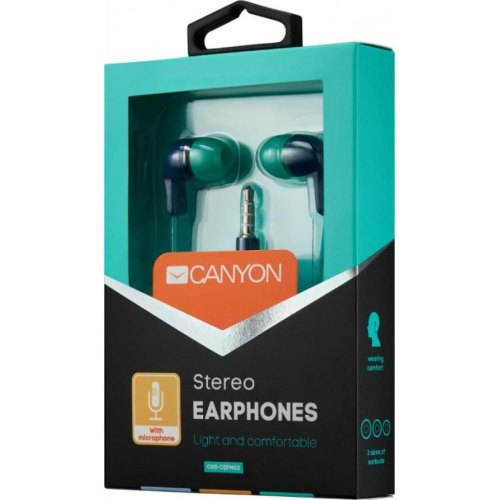 Гарнітура Canyon CNS-CEPM02GBL Синій-Зелений
