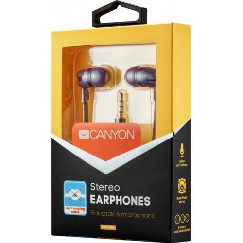 Гарнітура Canyon CNS-CEP4P Фіолетовий