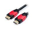 Кабель HDMI - HDMI, 1500см, Atcom Red/Gold (24915), v2.0, 4K, пакет, 15м