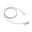 Кабель CANYON CNE-CFI3PW 8-pin Lightning - USB, 1 м, Lightning, плетений, Pearl-White (CNE-CFI3PW)