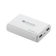 Зовнішній акумулятор Powerbank CANYON CNS-CPBP10W, 10000 mAh, Smart IC, White (CNS-CPBP10W)