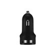 Автомобільний зарядний пристрій CANYON CNE-CCA04B 2xUSB 2.4A Black-Orange (CNE-CCA04B)