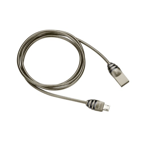 Кабель CANYON CNS-USBM5DG USB - microUSB, 1 м, металевий, Dark Brown (CNS-USBM5DG)