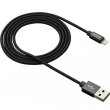 Кабель CANYON CNS-MFIC3B Lightning - USB, MFI, 0.96 м, плетений, Black (CNS-MFIC3B)