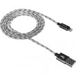 Кабель CANYON CNE-CFI3DG 8-pin Lightning - USB, 1 м, Lightning, плетений, Grey (CNE-CFI3DG)