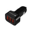 Автомобільний зарядний пристрій CANYON CNE-CCA06B 3xUSB 3.1A Black-Orange (CNE-CCA06B)