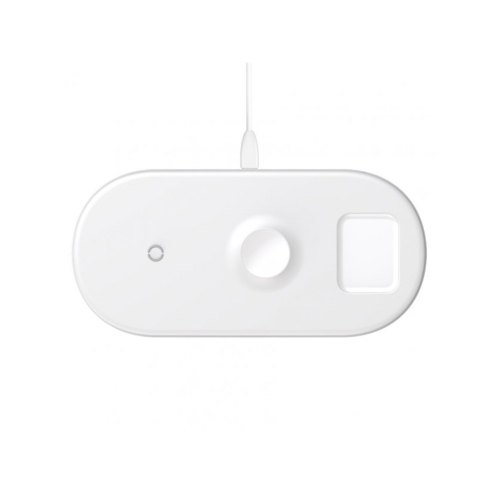 БЗП Baseus Smart 3in1 Wireless Charger For Phone+Watch+Pods（18W MAX）White