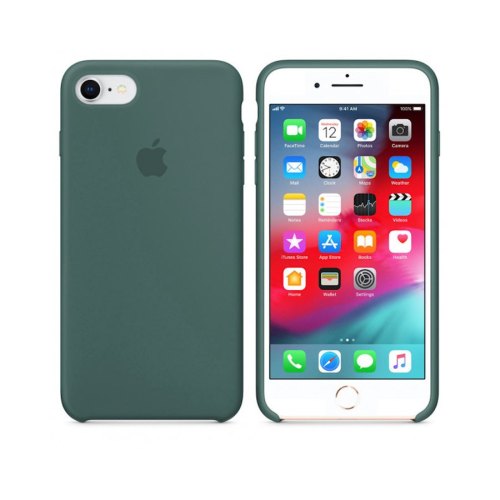 Чохол Apple Silicone Case HC for iPhone 7/8, Pine Green 57