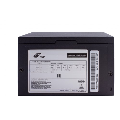 Блок живлення FSP (ATX-500PNR PRO) 500Вт