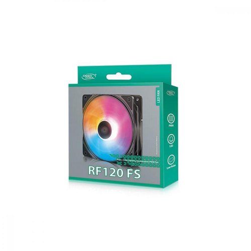 Кулер для корпуса Deepcool RF120FS 120х120х25мм 3 кольора (фіолетовий/блакитний/помаранчовий) LED