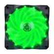 Кулер 1stPlayer A1-15LED Green bulk; 120х120х25мм 4-pin