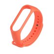 Браслет для Xiaomi Mi Band 5/ 6/ 7 (silicone) Orange