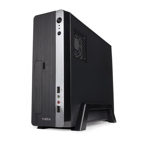 Корпус Vinga CS309B Slim, Mini - ITX, Micro - ATX, з блоком живлення, 400 Вт, 2 x USB 2.0, 2 x Audio
