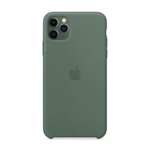 Чохол Apple Silicone Case for iPhone 11 Pro Pine Green (With Metal Frame Camera Lens Protection)