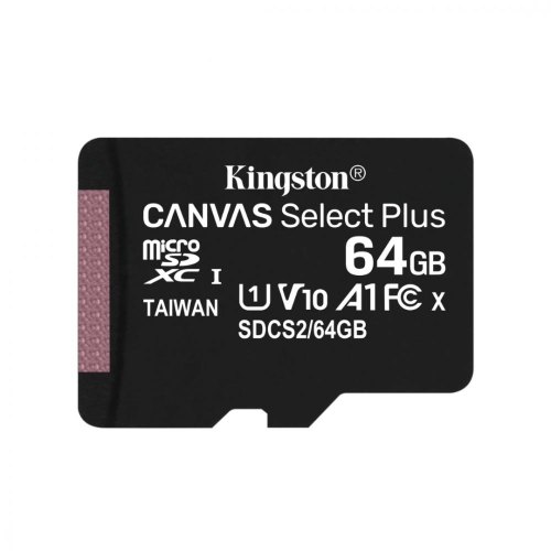 microSDXC карта 64Gb Kingston class10 з SD адаптером UHS-I R100MB/s (SDCS2/64GB)