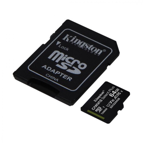 microSDXC карта 64Gb Kingston class10 з SD адаптером UHS-I R100MB/s (SDCS2/64GB)