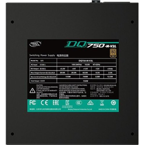 Блок живлення Deepcool (DQ750-M-V2L) 750Вт Retail