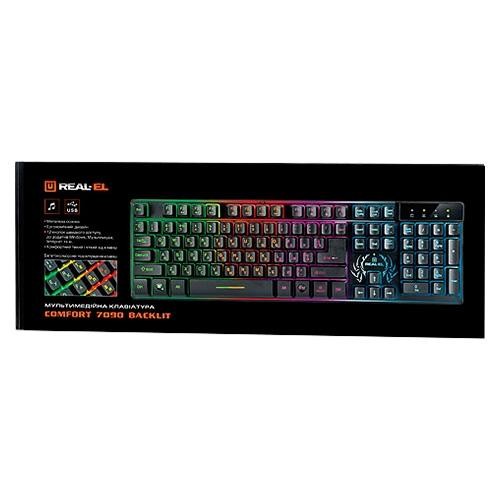 Клавіатура REAL-EL Comfort 7090 Backlit (EL123100031)