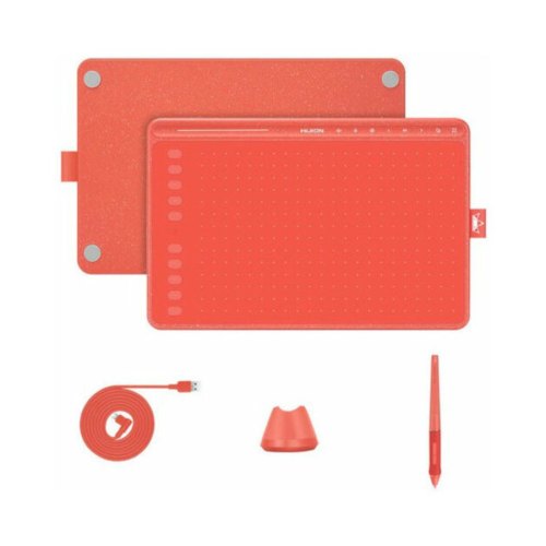 Графічний планшет Huion HS611 Coral red (HS611CR HUION)
