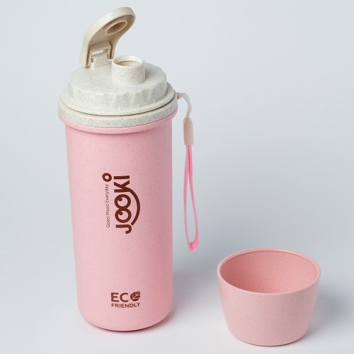 Термобутилка Ecosapiens з екоматеріала, рожева 500 мл.