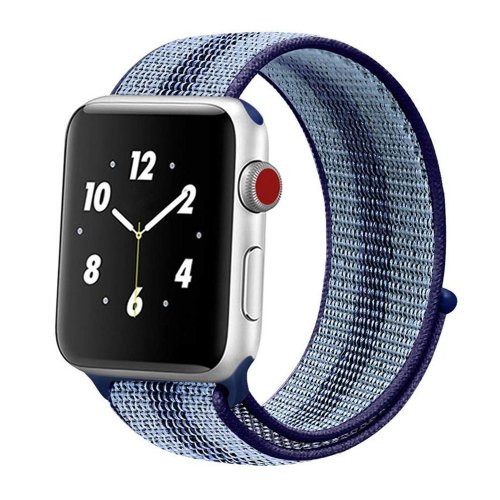 Ремінець Neylon Sport Loop Band for Apple Watch 38/40 mm Blue Streak
