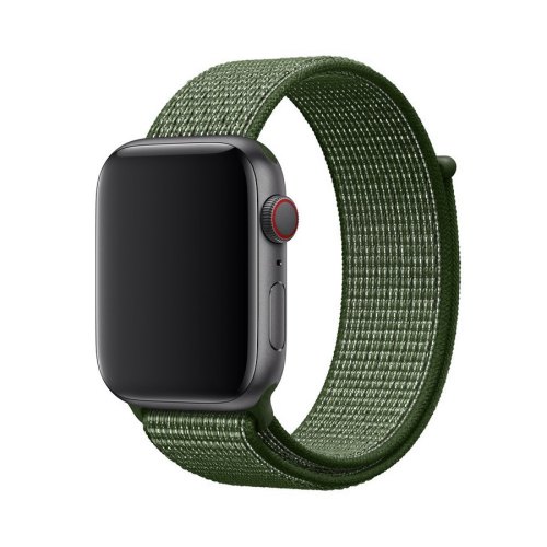 Ремінець Neylon Sport Loop Band for Apple Watch 38/40 mm Olive Green