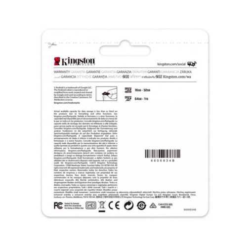 microSDXC карта 128Gb Kingston class10 з SD адаптером UHS-I R100MB/s (SDCS2/128GB)