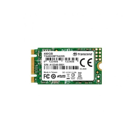 Накопичувач SSD M.2 2242 Transcend MTS420S 480GB SATAIII 3D TLC (TS480GMTS420S)
