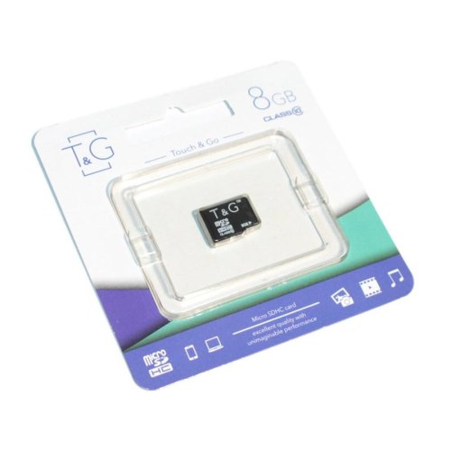 microSDHC карта 8GB T&G class 10 без адаптера (TG-8GBSDCL10-00)
