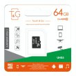 microSDXC карта 64GB T&G class10 UHS-1 U3 (TG-64GBSDU3CL10-00)