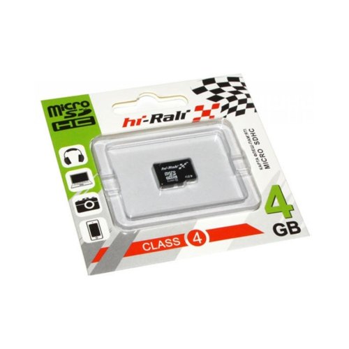 microSD карта 4GB Hi-Rali class4 (HI-4GBSDCL4-00)