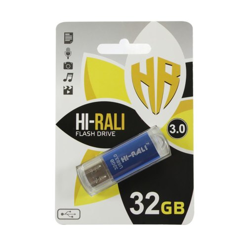 USB флеш 32GB Hi-Rali Rocket Series Blue (HI-32GB3VCBL)