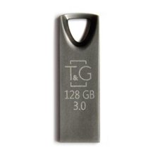 USB флеш 128GB T&G 3.0 USB металева серія 117 чорний (TG117BK-128G3)
