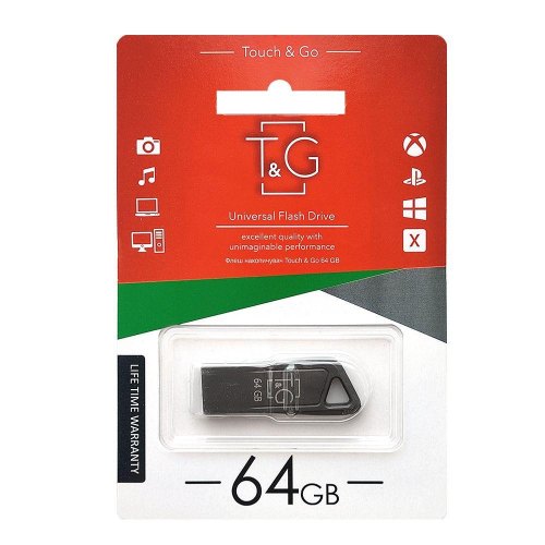 USB флеш 64GB T&G 114 Metal Series Silver (TG114-64G)