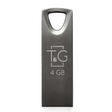 USB флеш 4GB T&G 117 Metal Series Black (TG117BK-4G)