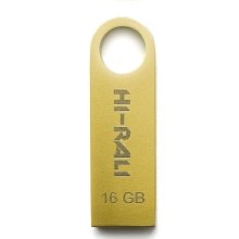 USB флеш 16GB Hi-Rali Shuttle Series Gold (HI-16GBSHGD)