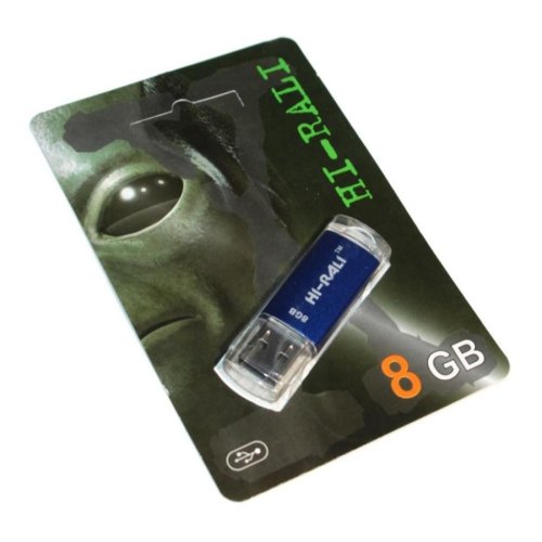 USB флеш 8GB Hi-Rali Rocket Series Blue (HI-8GBVCBL)