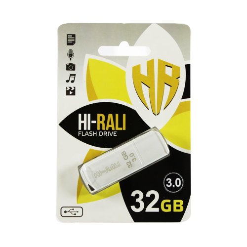 USB флеш 32GB Hi-Rali Taga Series White (HI-32GBTAGWH)