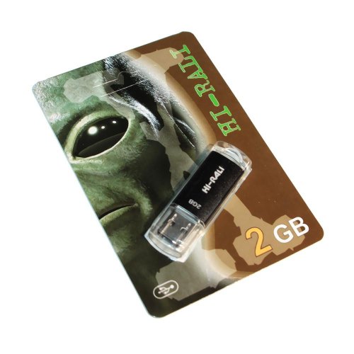 USB флеш 2GB Hi-Rali Rocket серiя чорний (HI-2GBRKTBK)