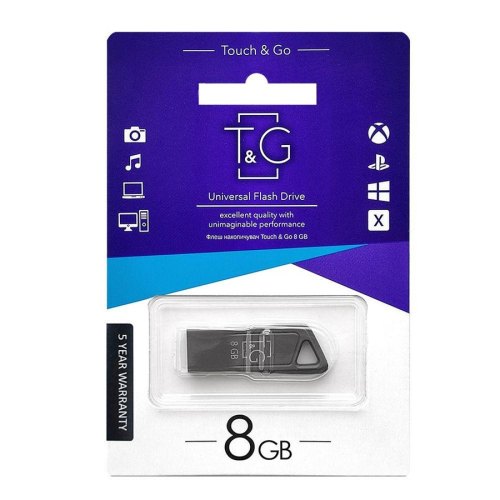 USB флеш 8GB T&G 114 Metal Series Silver (TG114-8G)