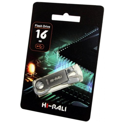 USB флеш 16GB Hi-Rali Shuttle Series Silver (HI-16GBSHSL)