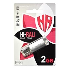 USB флеш 2GB Hi-Rali Rocket Series Silver (HI-2GBRKTSL)